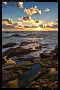 Sunset near Redgate Beach